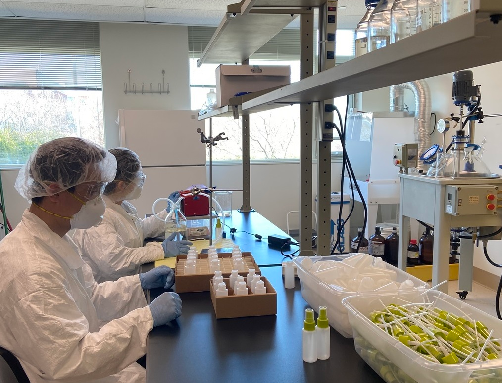ElaSkin Team Working in Hand Sanitizer Product Line